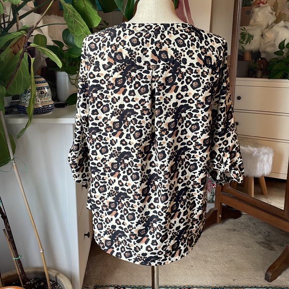 Notations leopard print button down - Picture 3 of 6